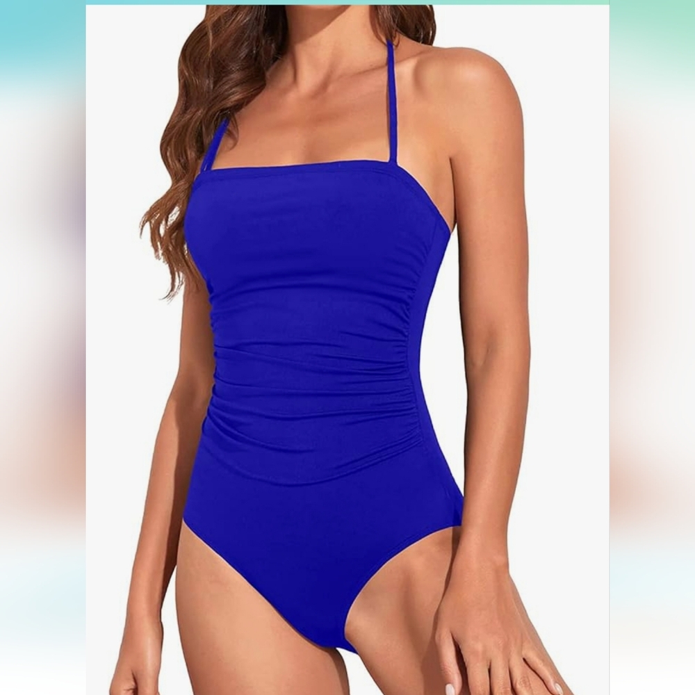 Holipick. Women's One Piece Swimsuit. Royal Blue. Size: Large. NWT.